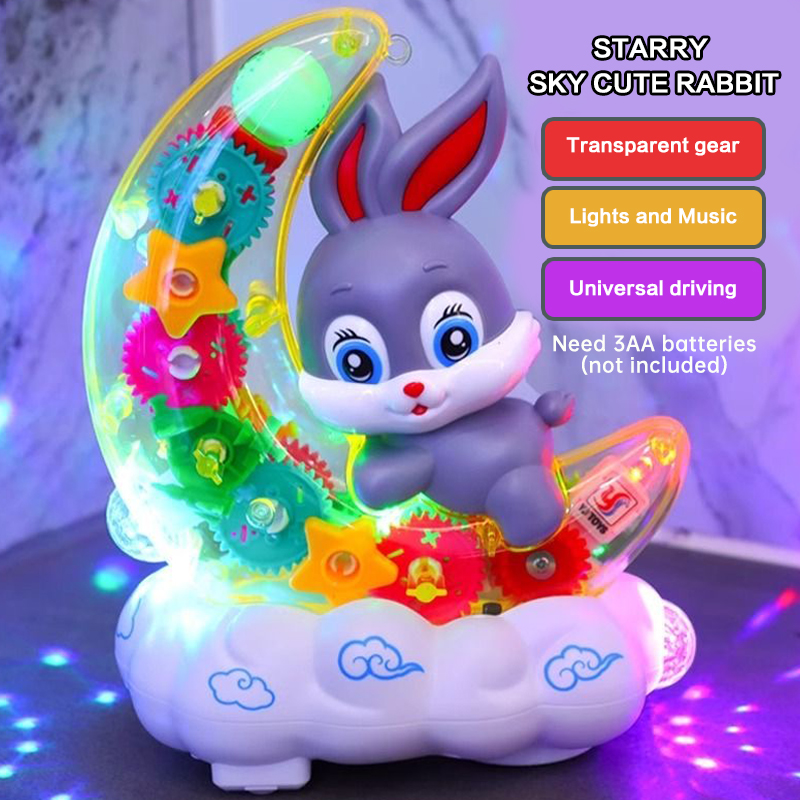 Baby Gear - Электрический игрушечный самокат Moon Rabbit с