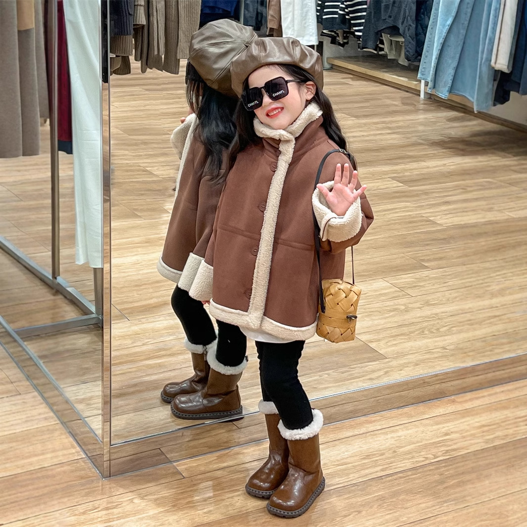 Toddler Boy Winter Fleece Jacket - Замшевая куртка для маленьких мальчиков, детская