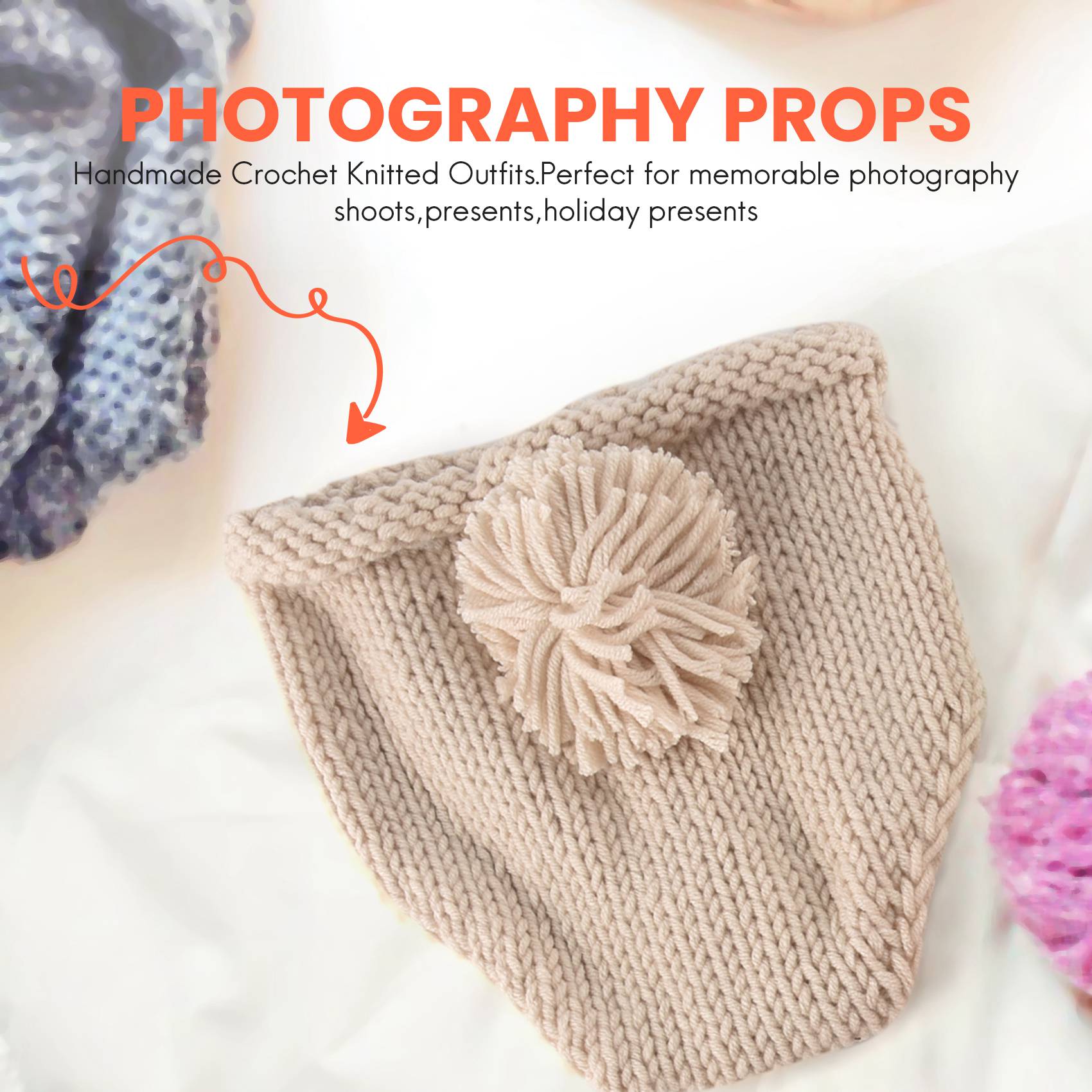 F-3C реквизит для фотосъемки н – обзор и цена Infant Photography Props Outfit