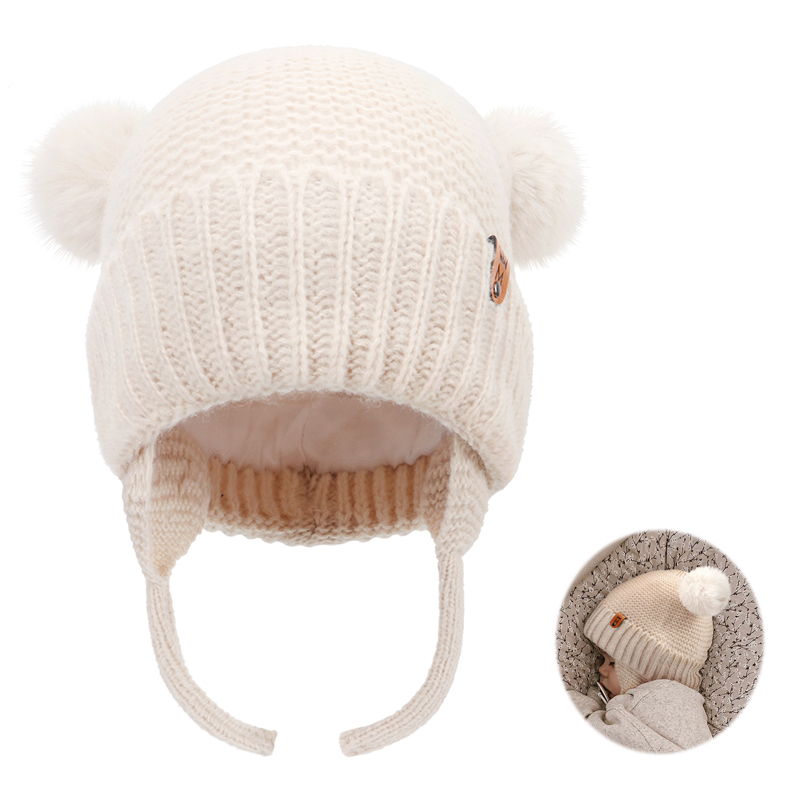Детская шерстяная шапка, милая – обзор и цена Infant Beanie Hat With Ears