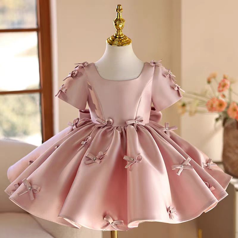 Jill Wish J720 Розовое платье  – обзор и цена Toddler Girl Tulle Party Dress