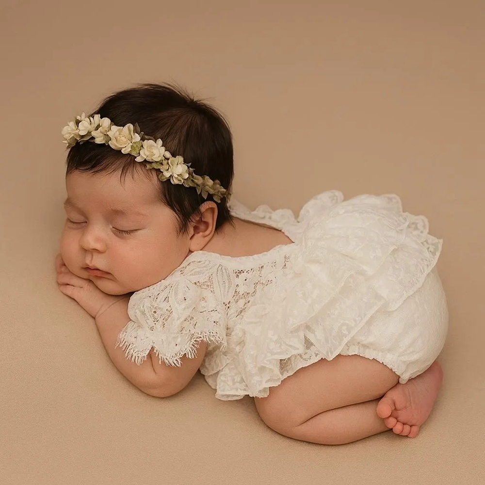 Наряд для фотосессии новорожде – обзор и цена Newborn Baby Girl Romper Floral