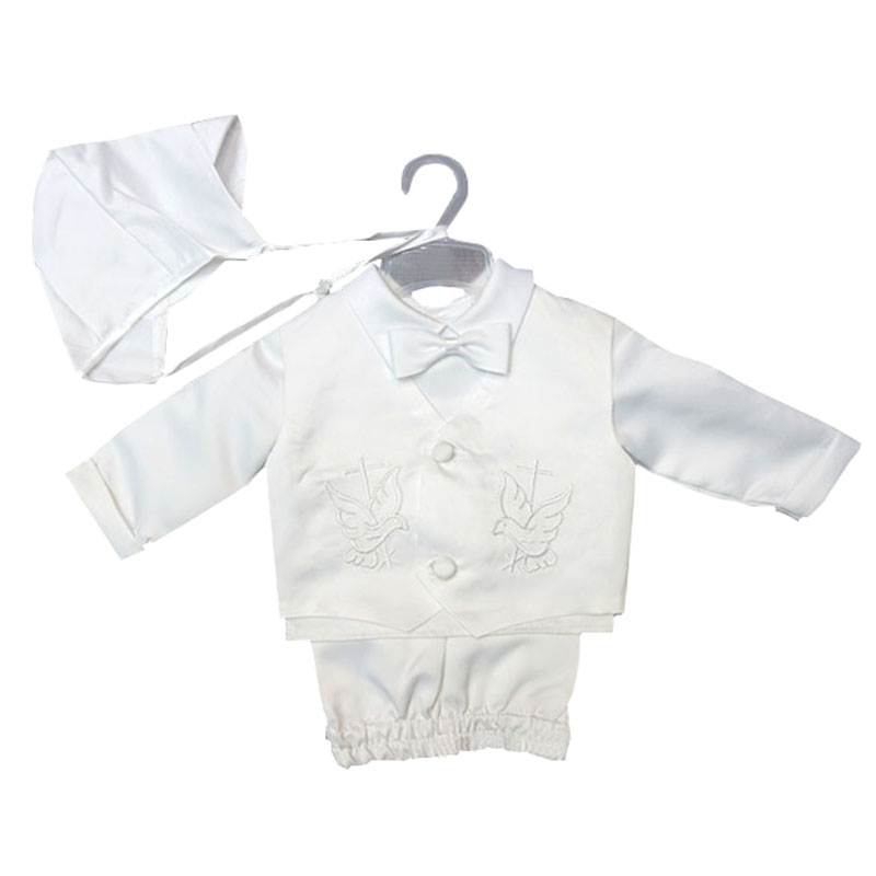 Одежда для крещения, белые кос – обзор и цена Baby Boy Suit Set Baptism