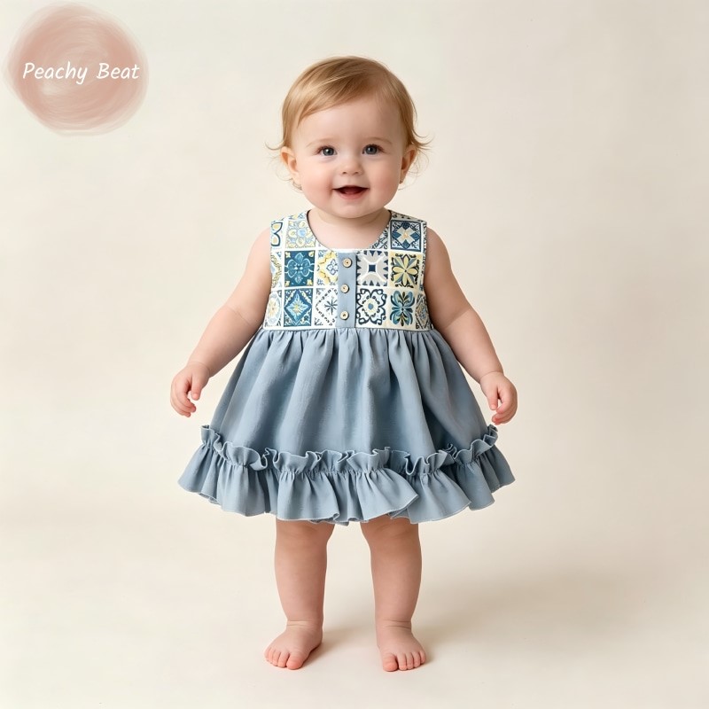 Модный хлопково-льняной комбин – обзор и цена Baby Summer Linen Sleeveless Jumpsuit