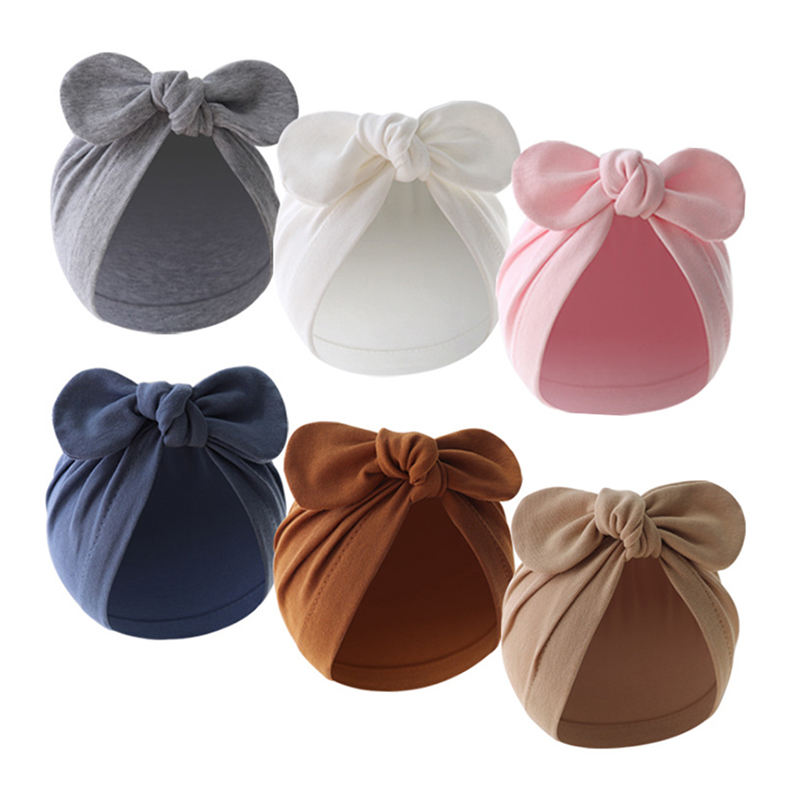 Милая яркая однотонная детская – обзор и цена Infant Beanie Hat With Ears
