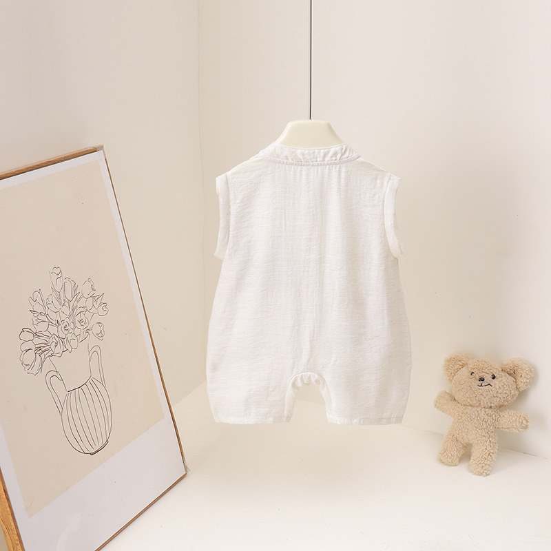 Летний комбинезон для маленьки – обзор и цена Baby Summer Linen Sleeveless Jumpsuit